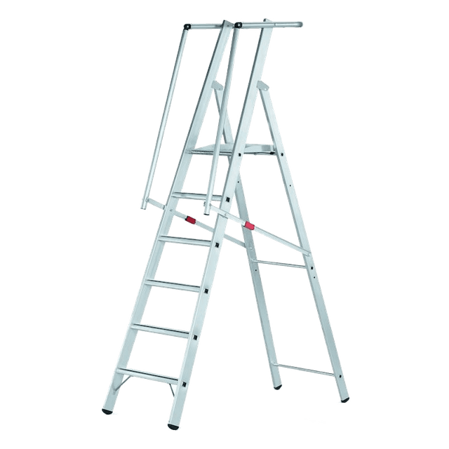 Trappestige m/gelænder 1,58m 6 trin