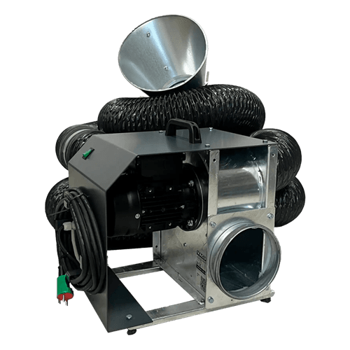 Svejsesug 1650 m3/t inkl. tragt & slange Ø160 230V